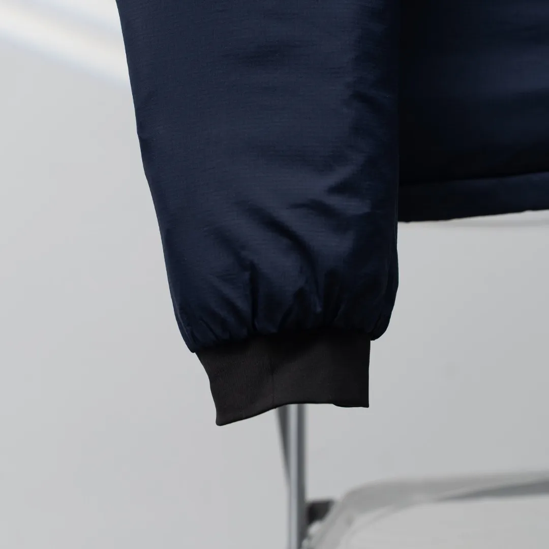 P880 CANADA GOOSE丨Canada Goose 5079 single zipper sleeve logo stand collar down jacket Color: Dark Blue Size: S-XXL